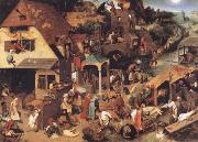 Pieter Bruegel Museums national the niederlandischen proverb France oil painting artist